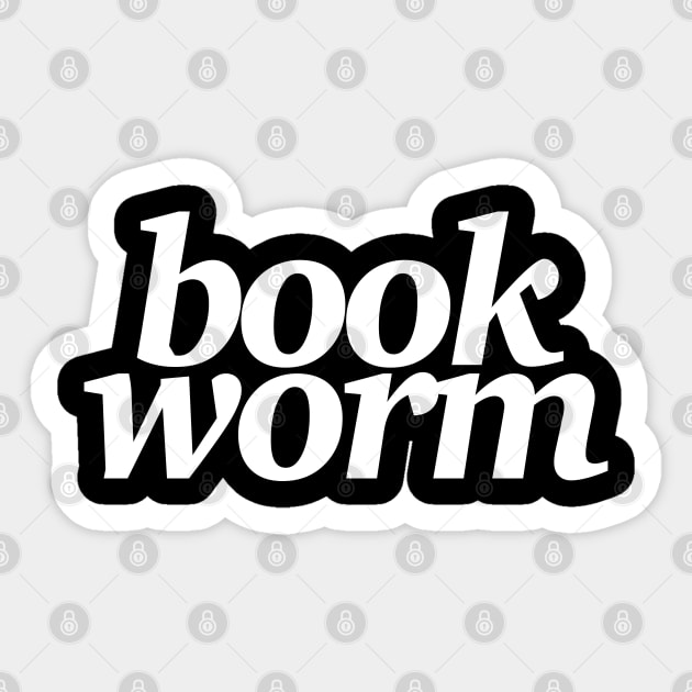 Book Worm - Cute book lover gift Sticker by DankFutura